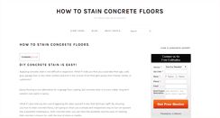 Desktop Screenshot of howtostainconcretefloors.com