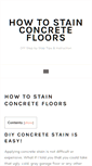 Mobile Screenshot of howtostainconcretefloors.com