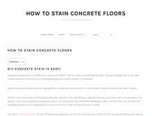 Tablet Screenshot of howtostainconcretefloors.com